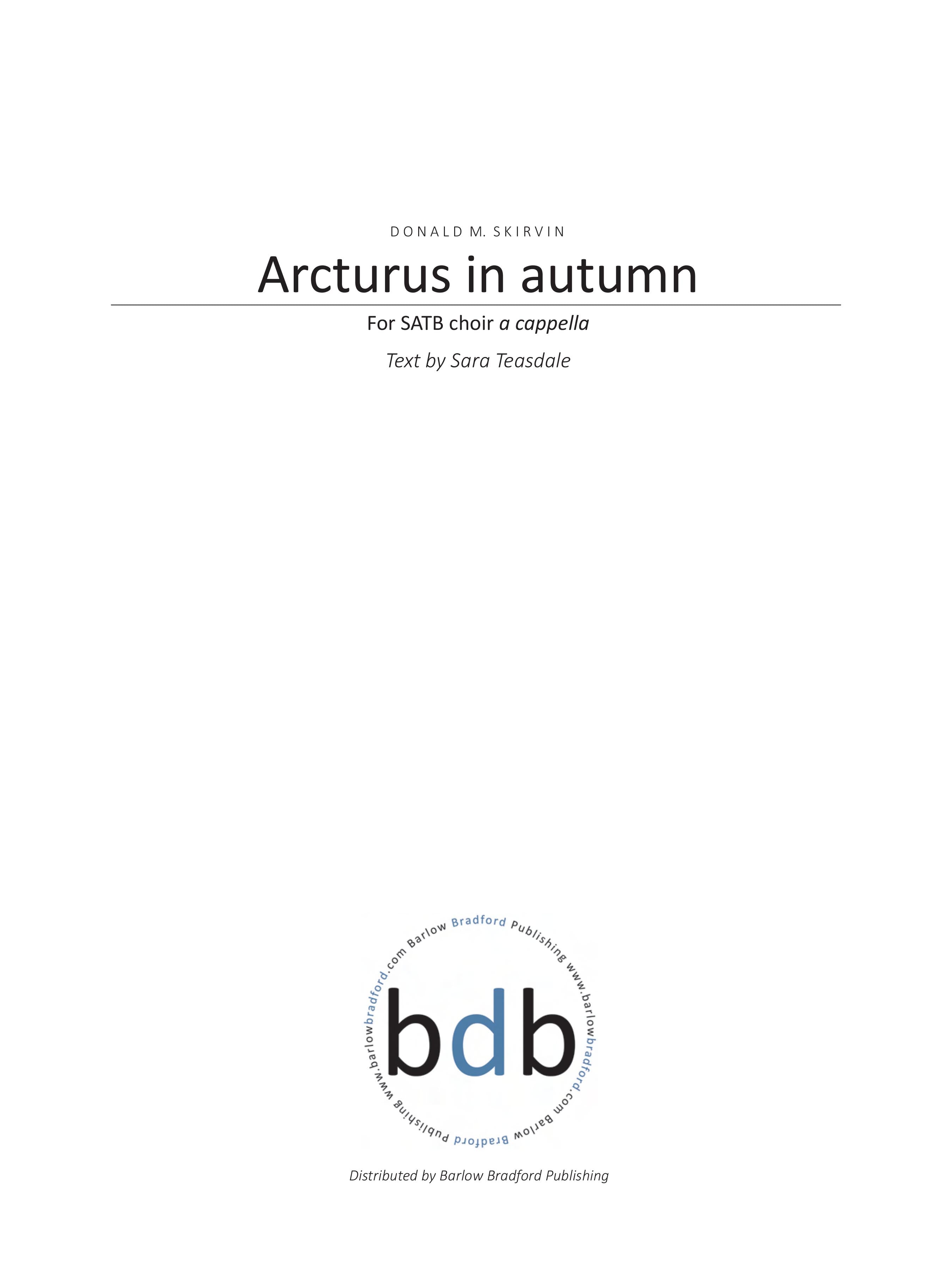 Arcturus In Autumn