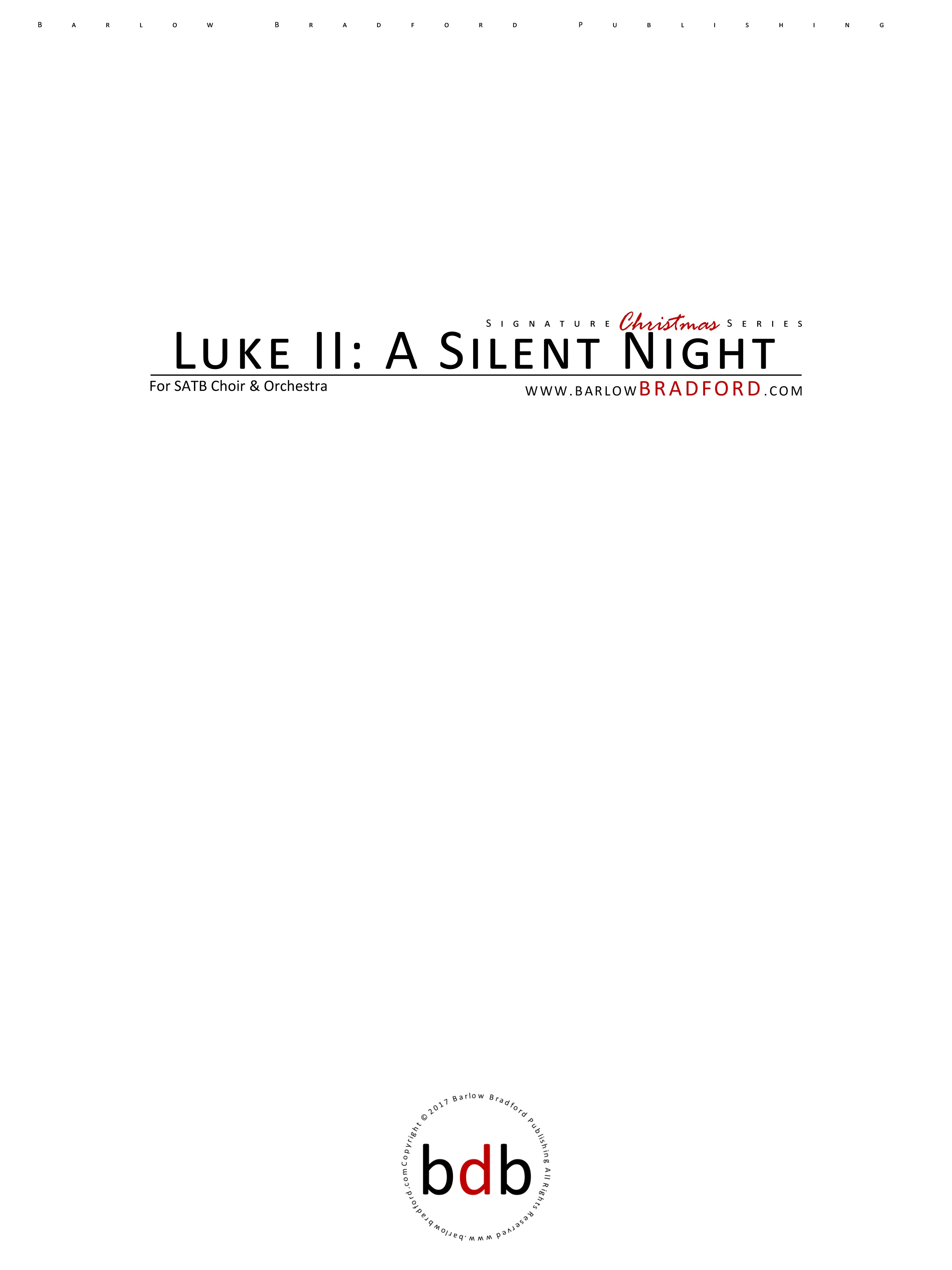 Luke II: A Silent Night – Barlow Bradford Publishing